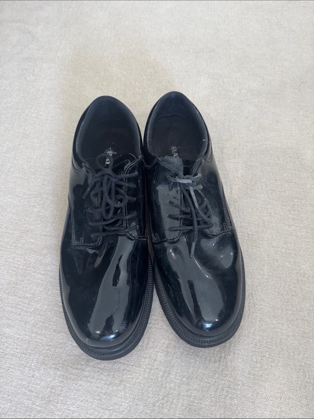 Bates Black Patent Leather Derby Dress Shoes